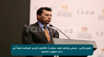 تعزيز رقابي.. صبحي يكشف كيف سيُحدث القانون الجديد للرياضة تحولاً في إدارة الموارد المالية